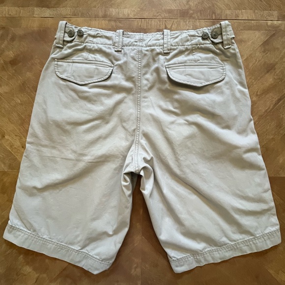 GAP Tan Heavyweight Flat Front Shorts – Size 36 (Adjustable Waist) - Picture 11 of 13